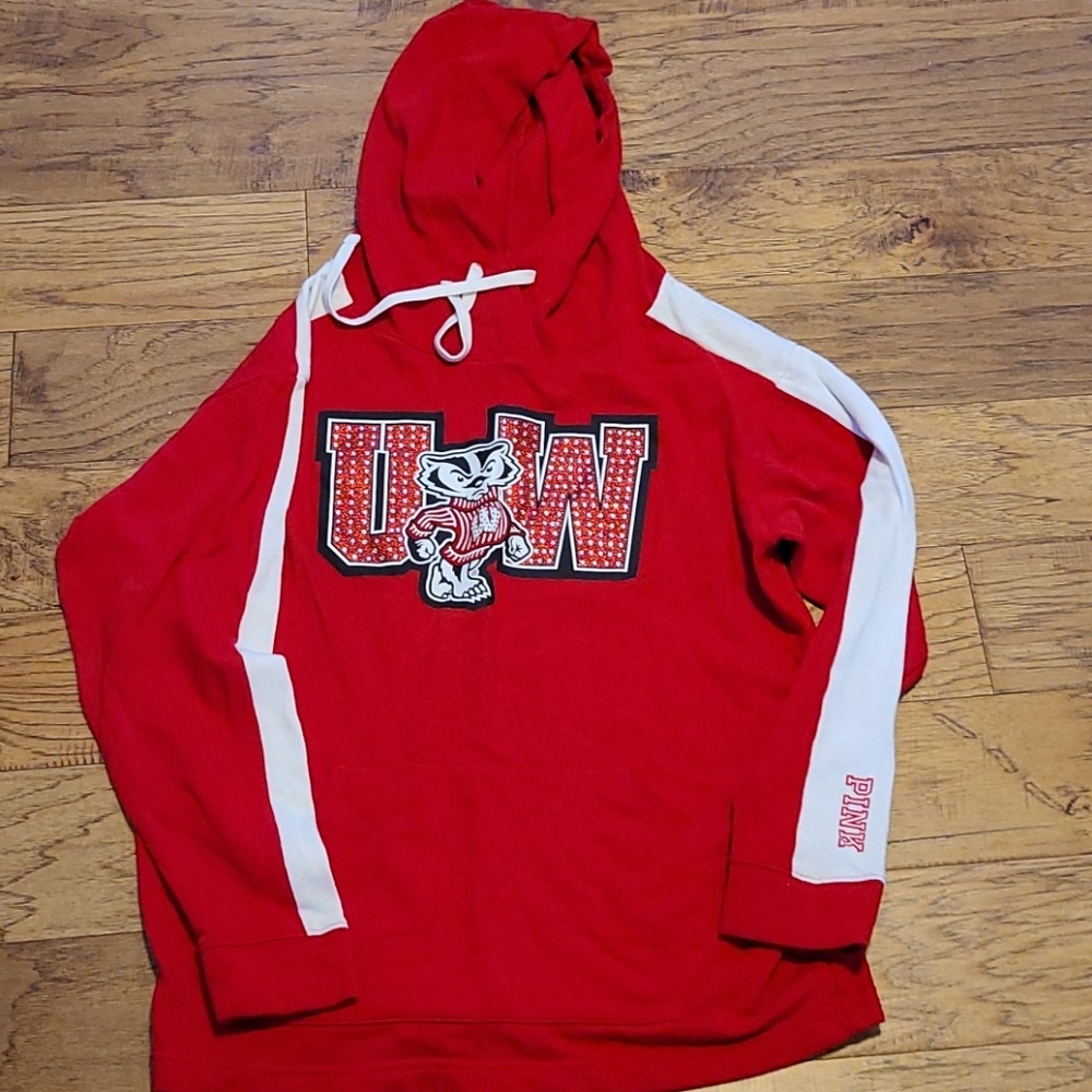 PINK Wisconsin Badgers Hoodie
